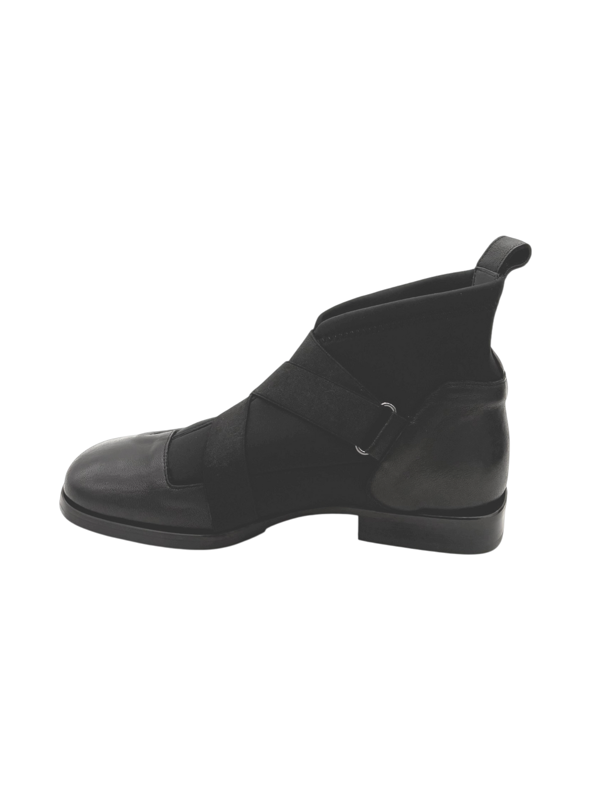 Stivaletto donna Malloni 25131 in pelle nera