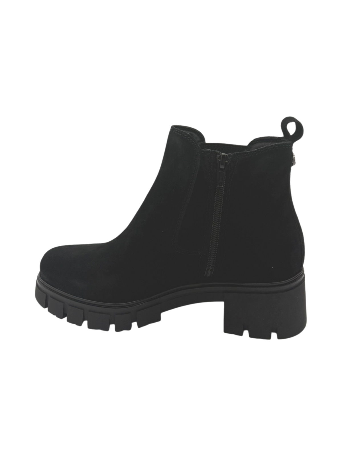 Stivaletto donna in camoscio nero Janet & Janet J1060