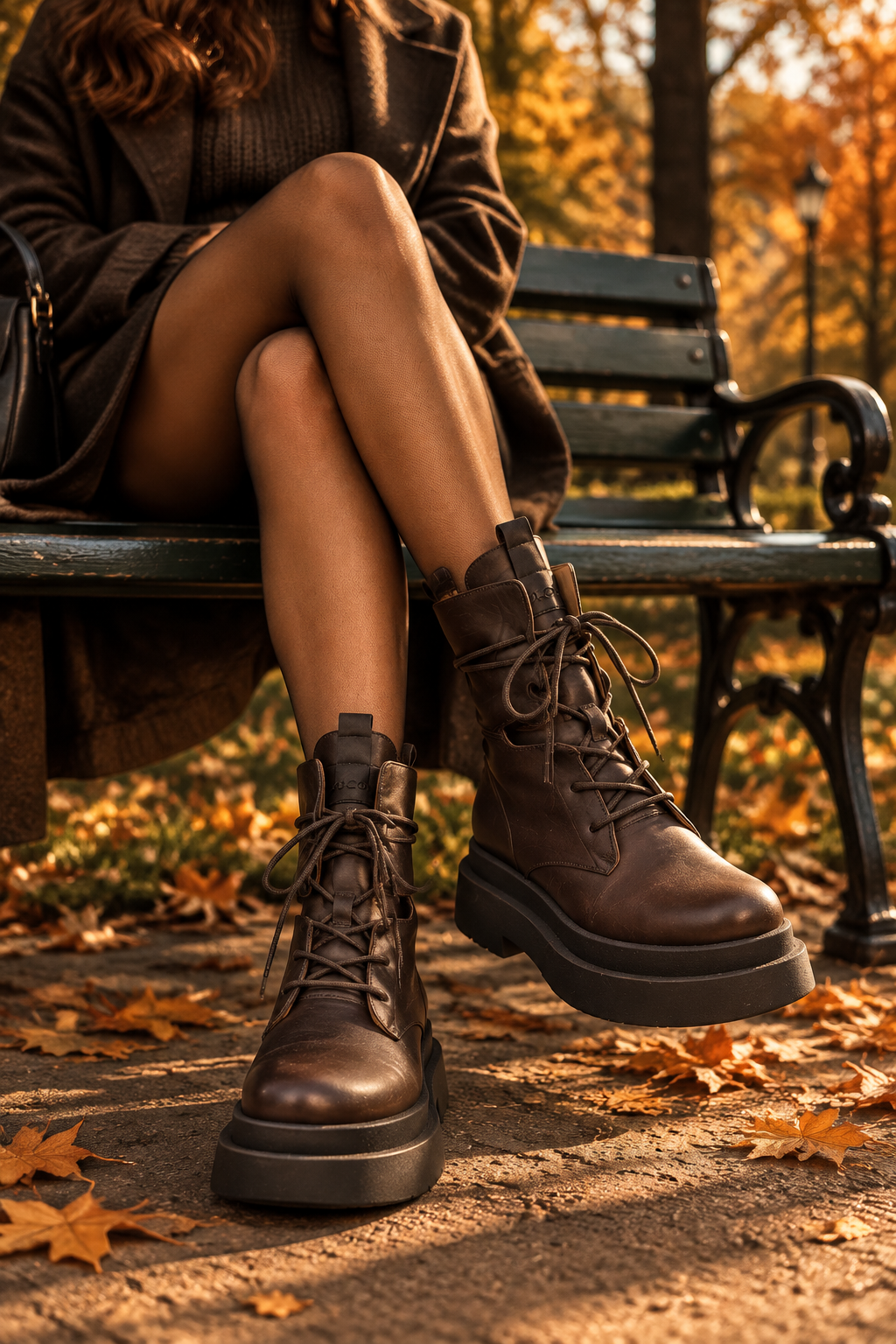 Stivaletto donna in pelle Malloni 10813 Caffè