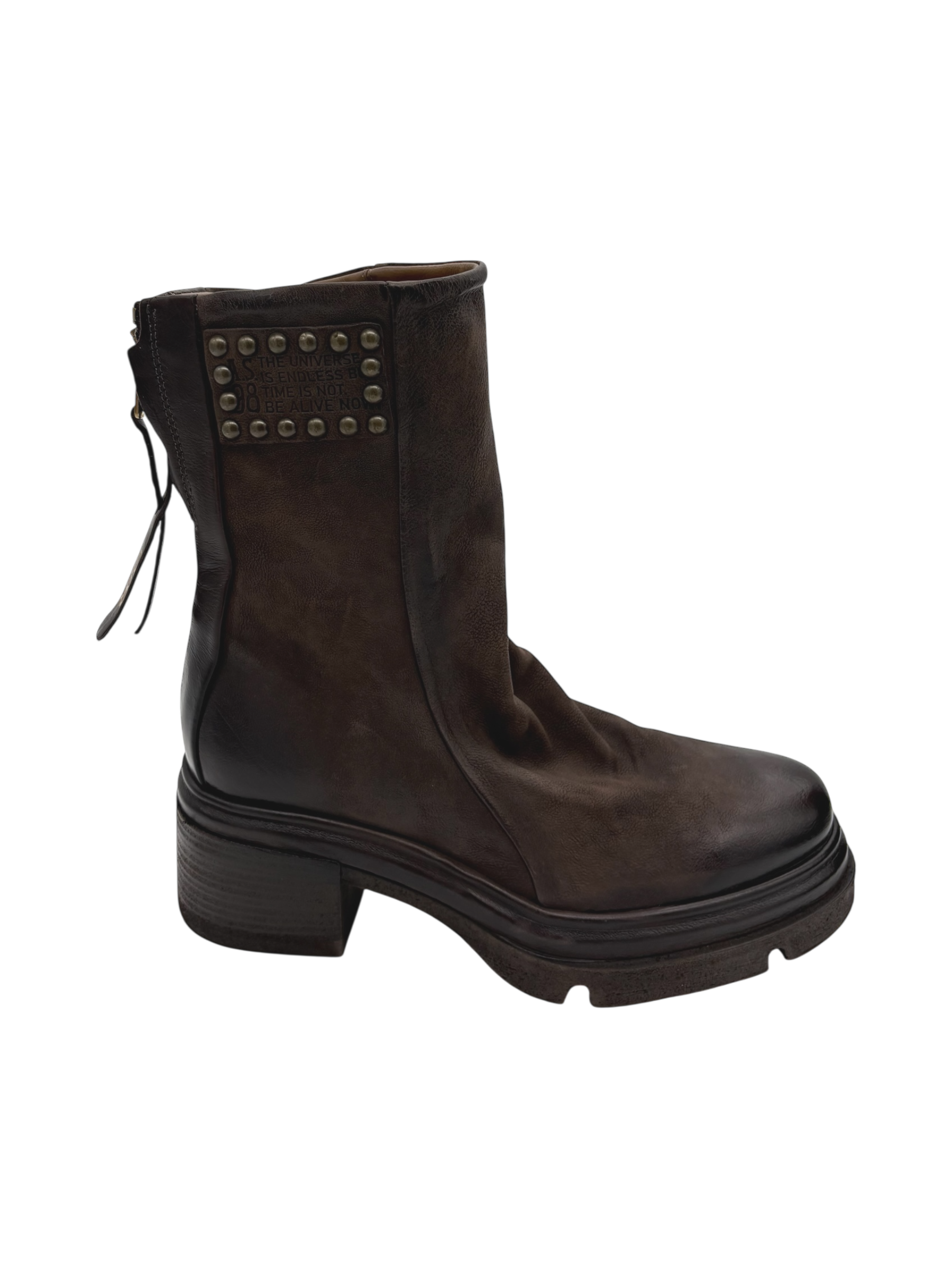 Stivaletto pelle donna AS98 Ebano - A89227-