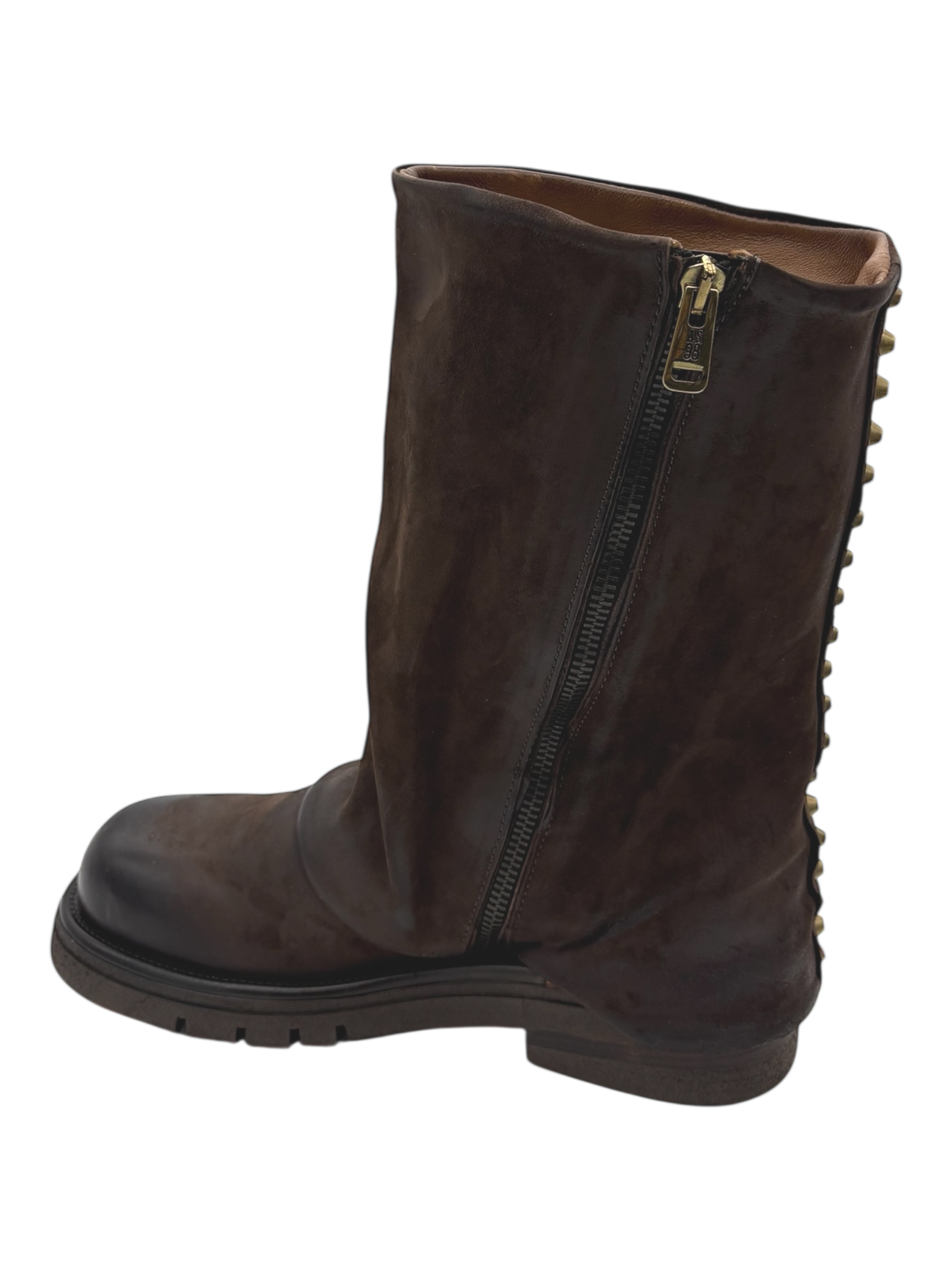 Stivaletto pelle donna AS98 Ebano - B81209 -