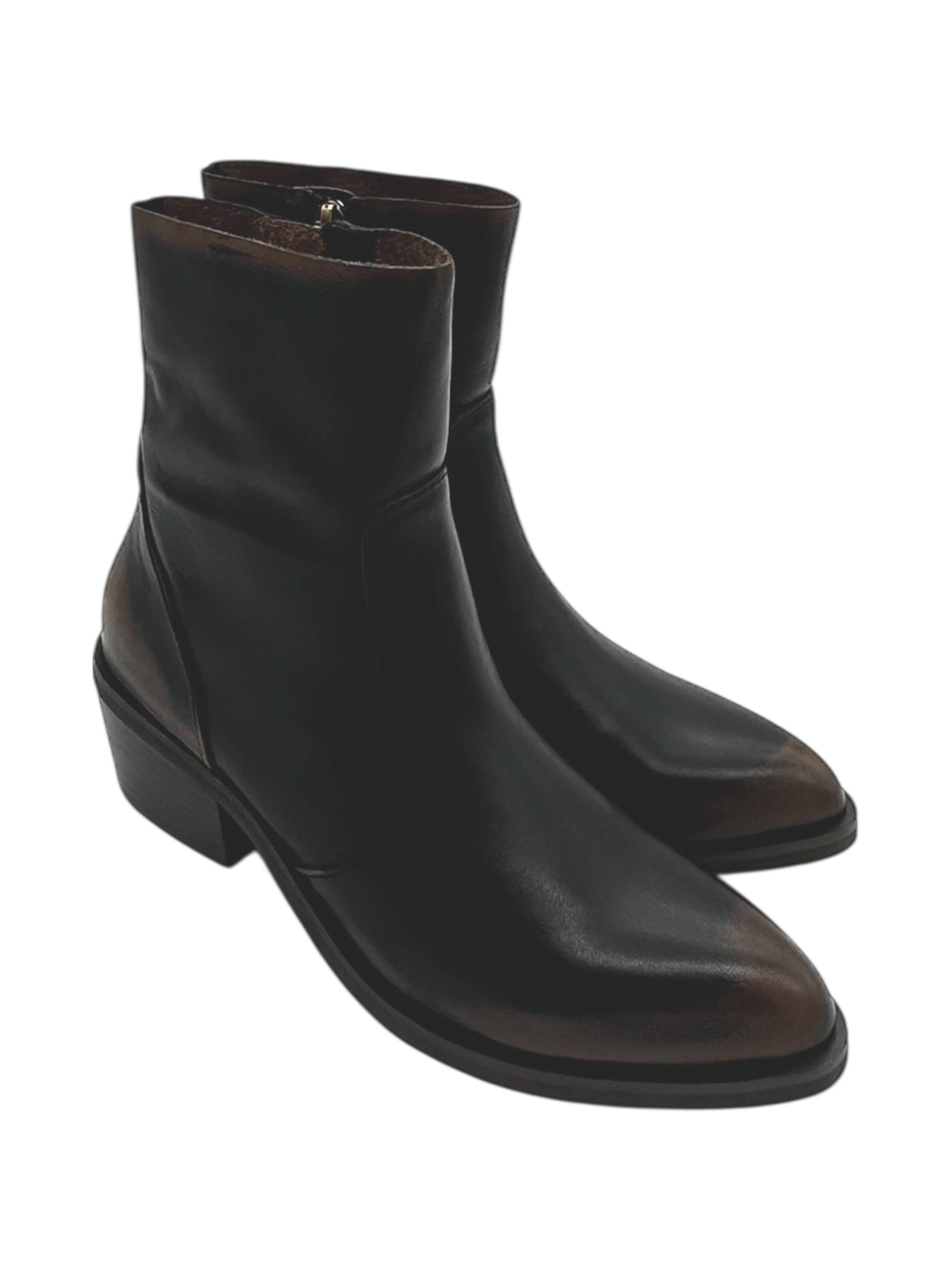 Stivaletto pelle donna BRUNO PREMI Cuoio Nero -BM5603X-
