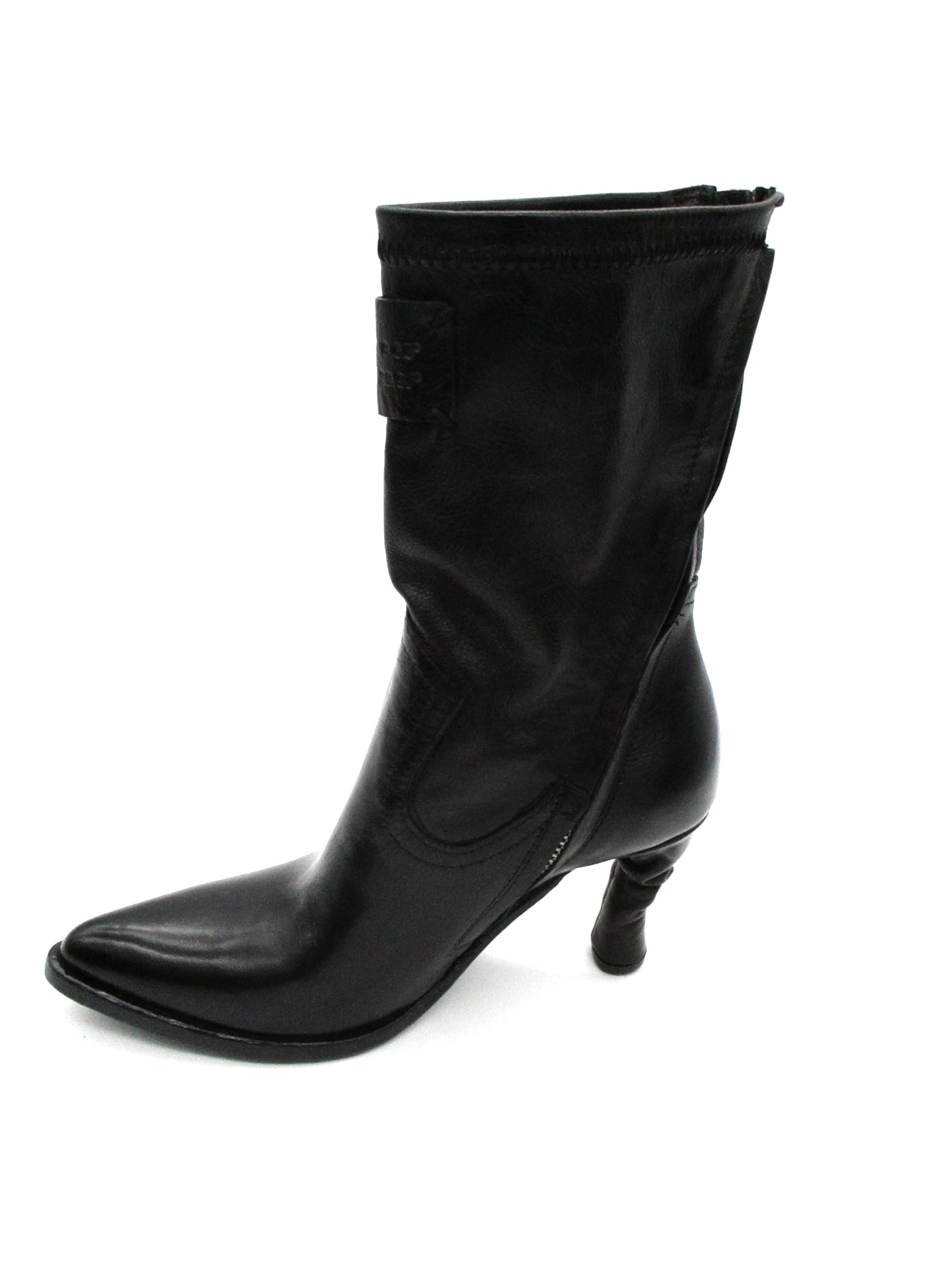 Stivaletto pelle donna Black AS98 - B57207 -