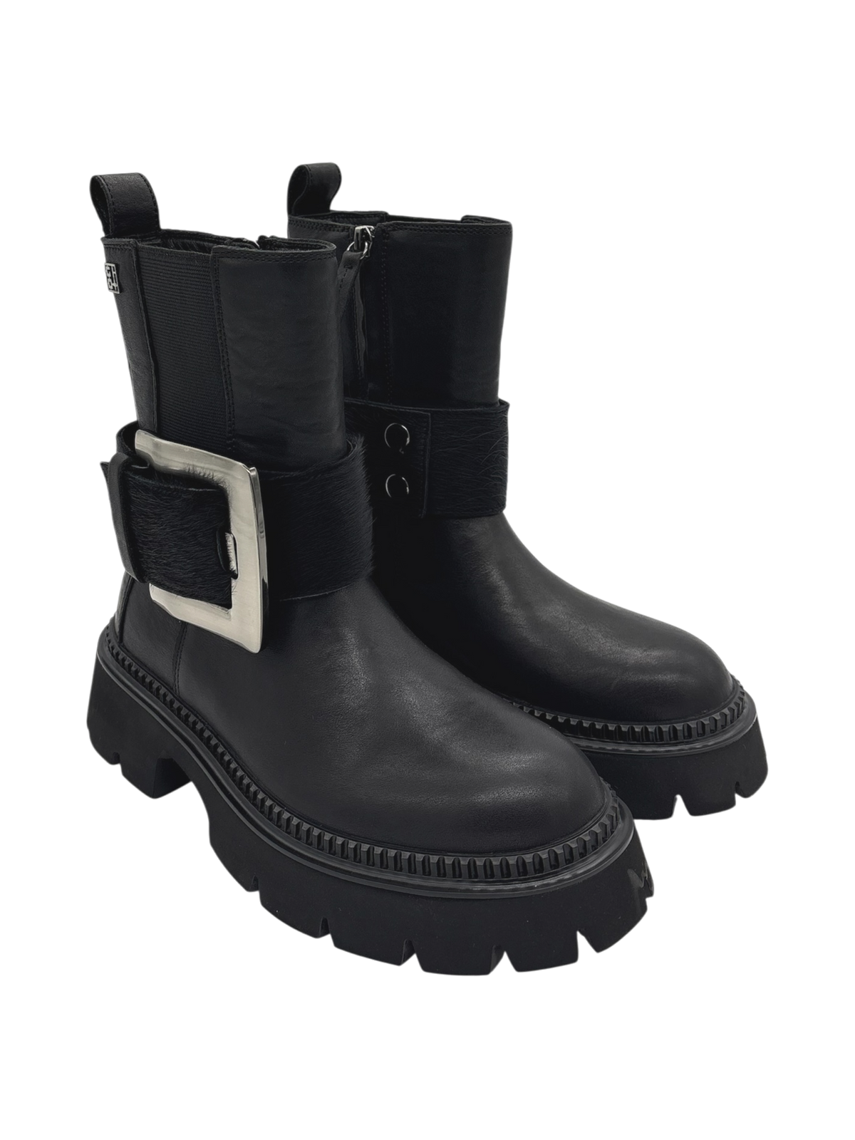 Stivaletto pelle donna GIO+ Greta04C Nero