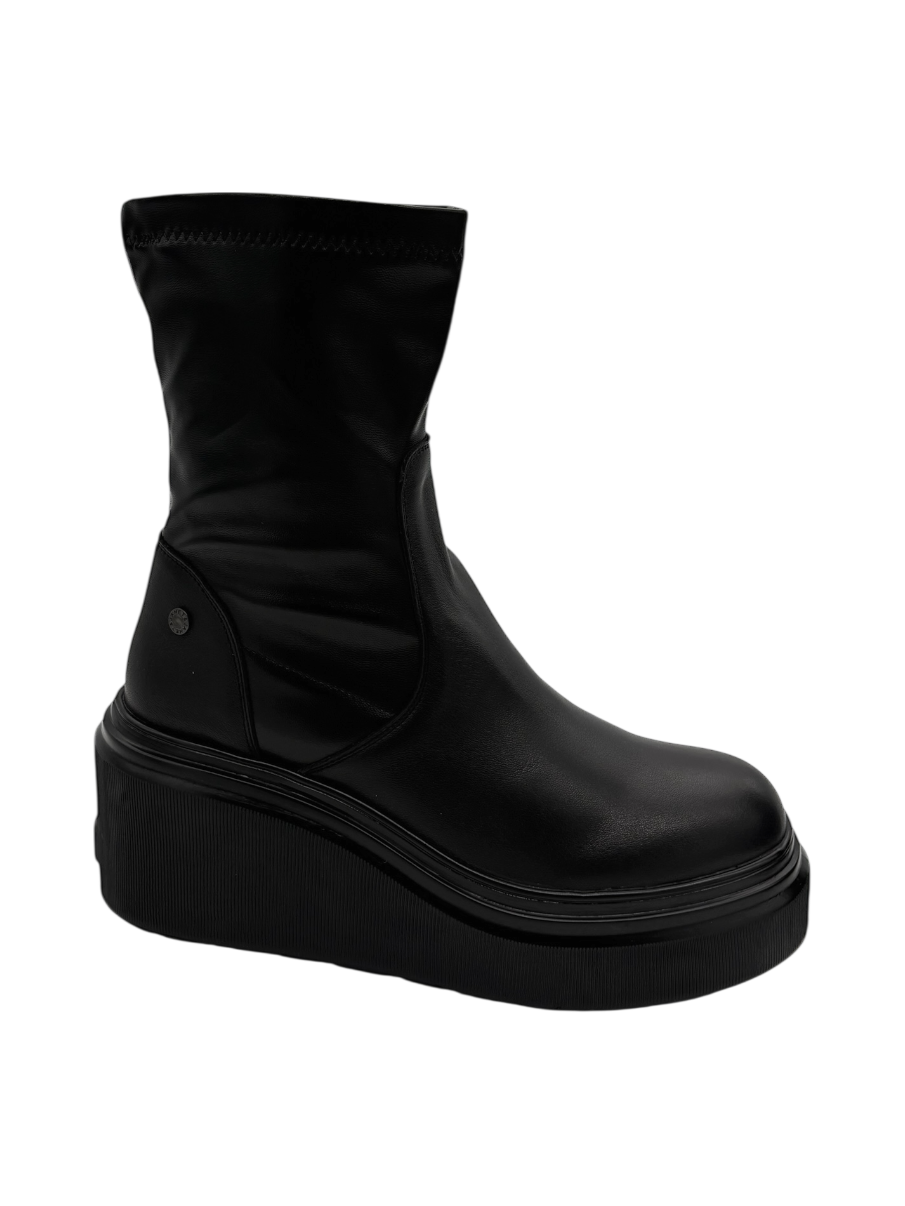 Stivaletto pelle donna Janet & Janet Black -J463-