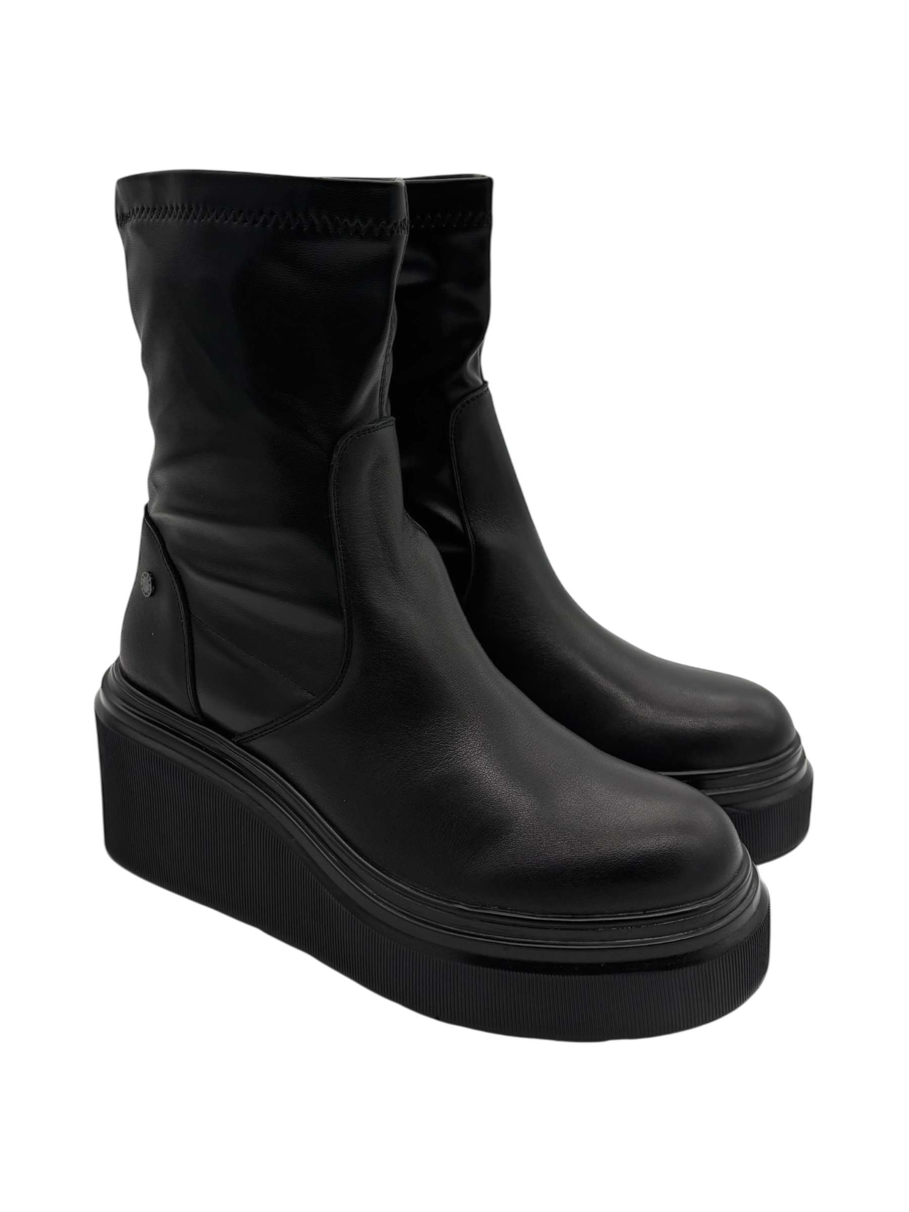 Stivaletto pelle donna Janet & Janet Black -J463-