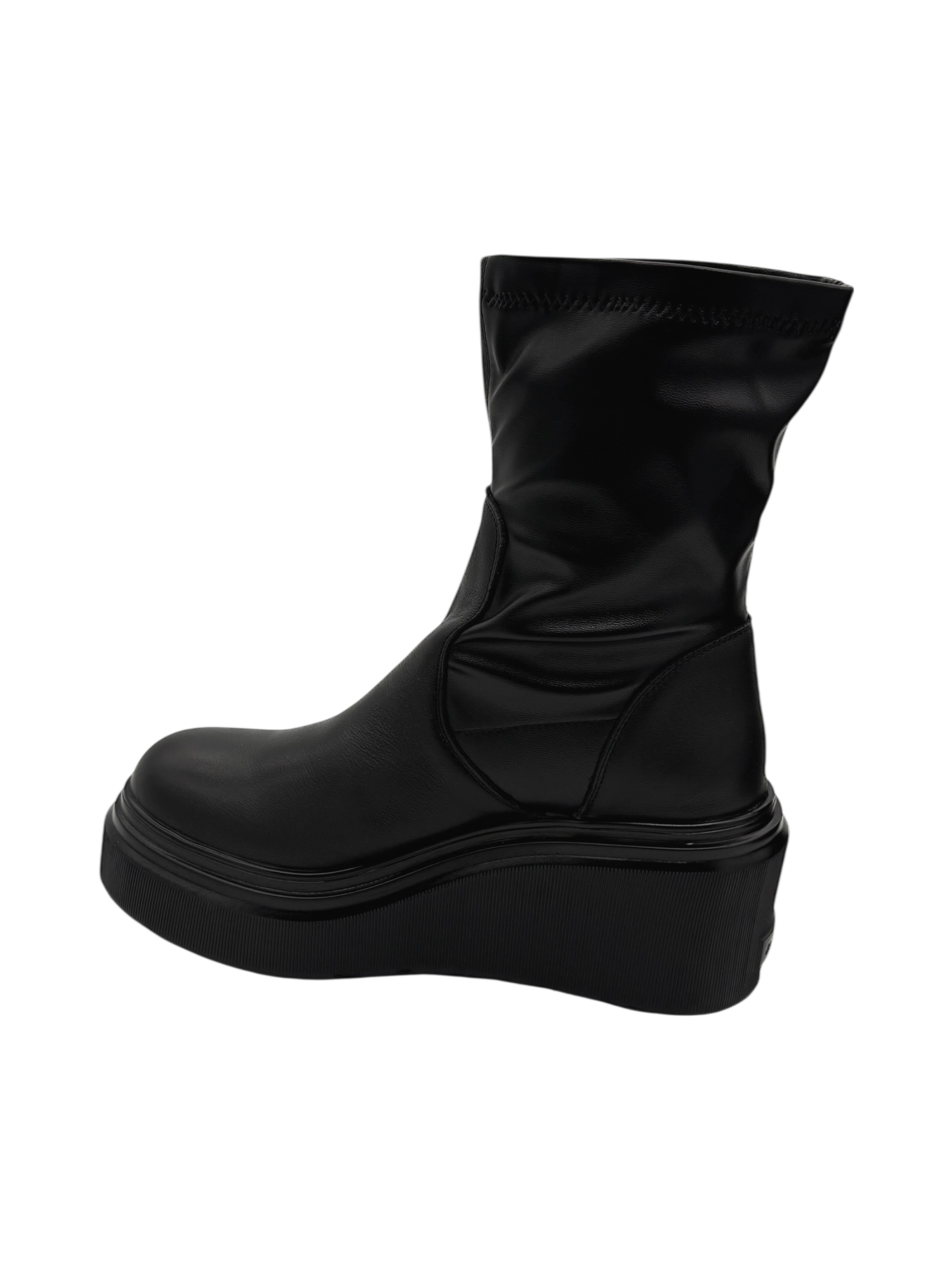Stivaletto pelle donna Janet & Janet Black -J463-