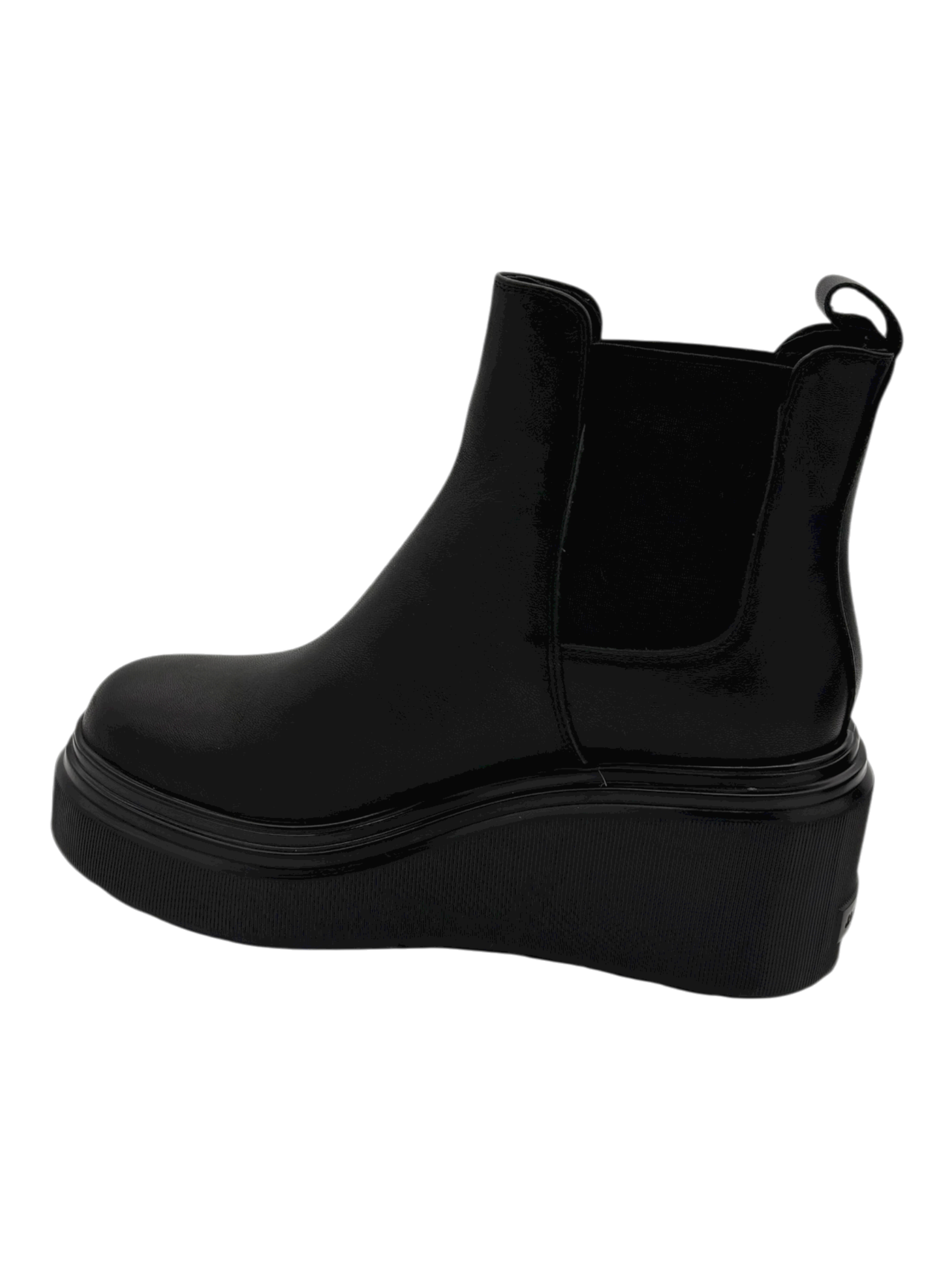 Stivaletto pelle donna Janet & Janet Black -J460-