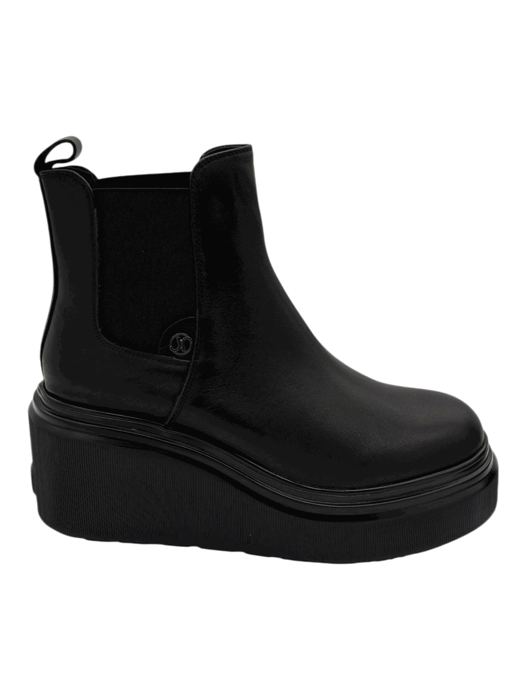Stivaletto pelle donna Janet & Janet Black -J460-