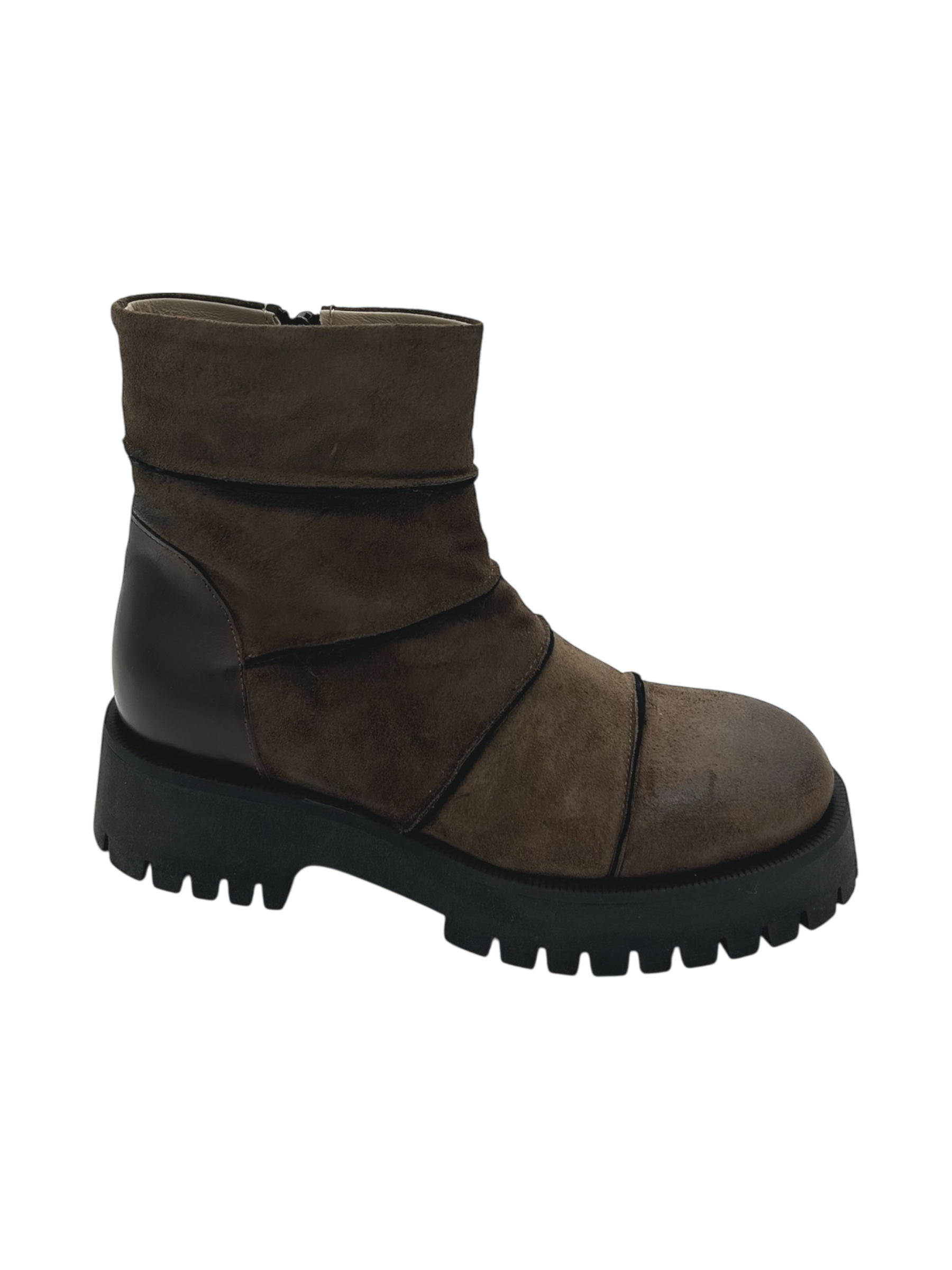 Stivaletto pelle  donna Malloni Caffè -006CT-