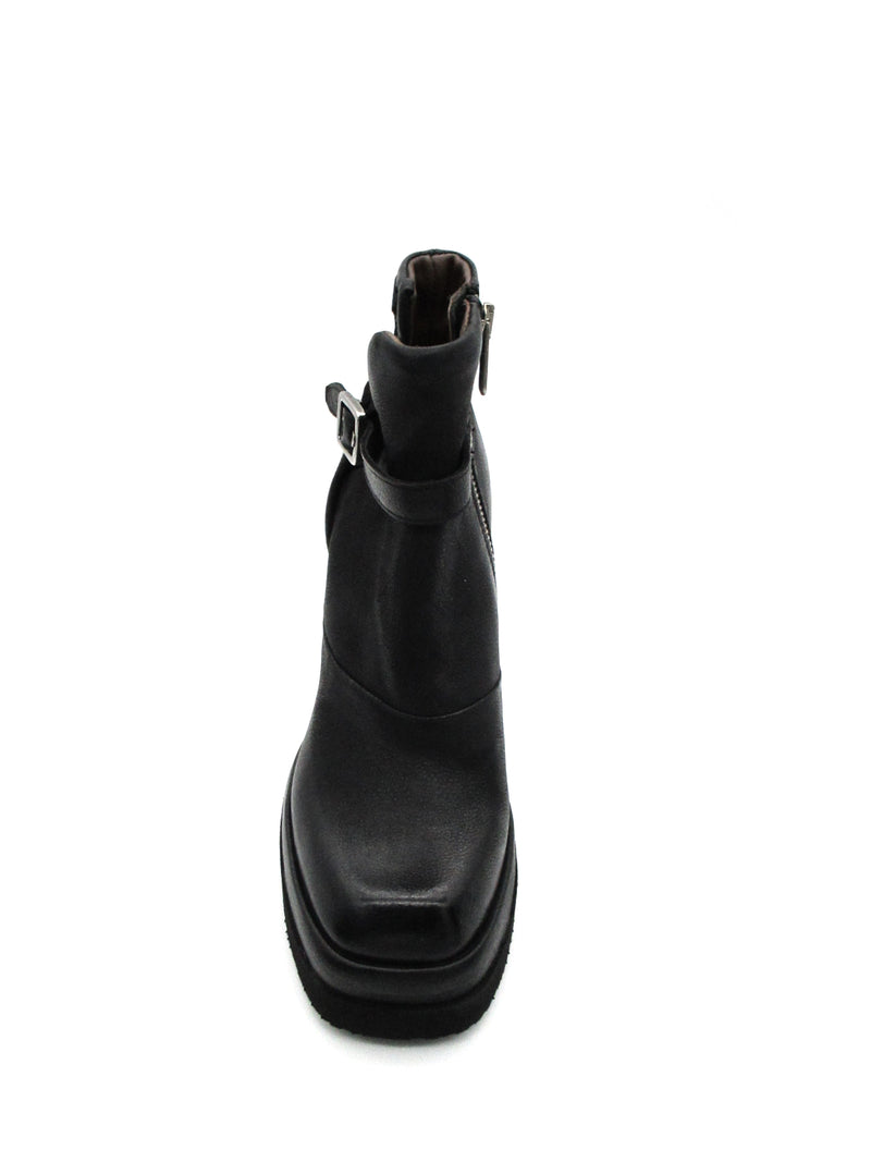 Stivaletto pelle donna Nero AS98 - A53215 -