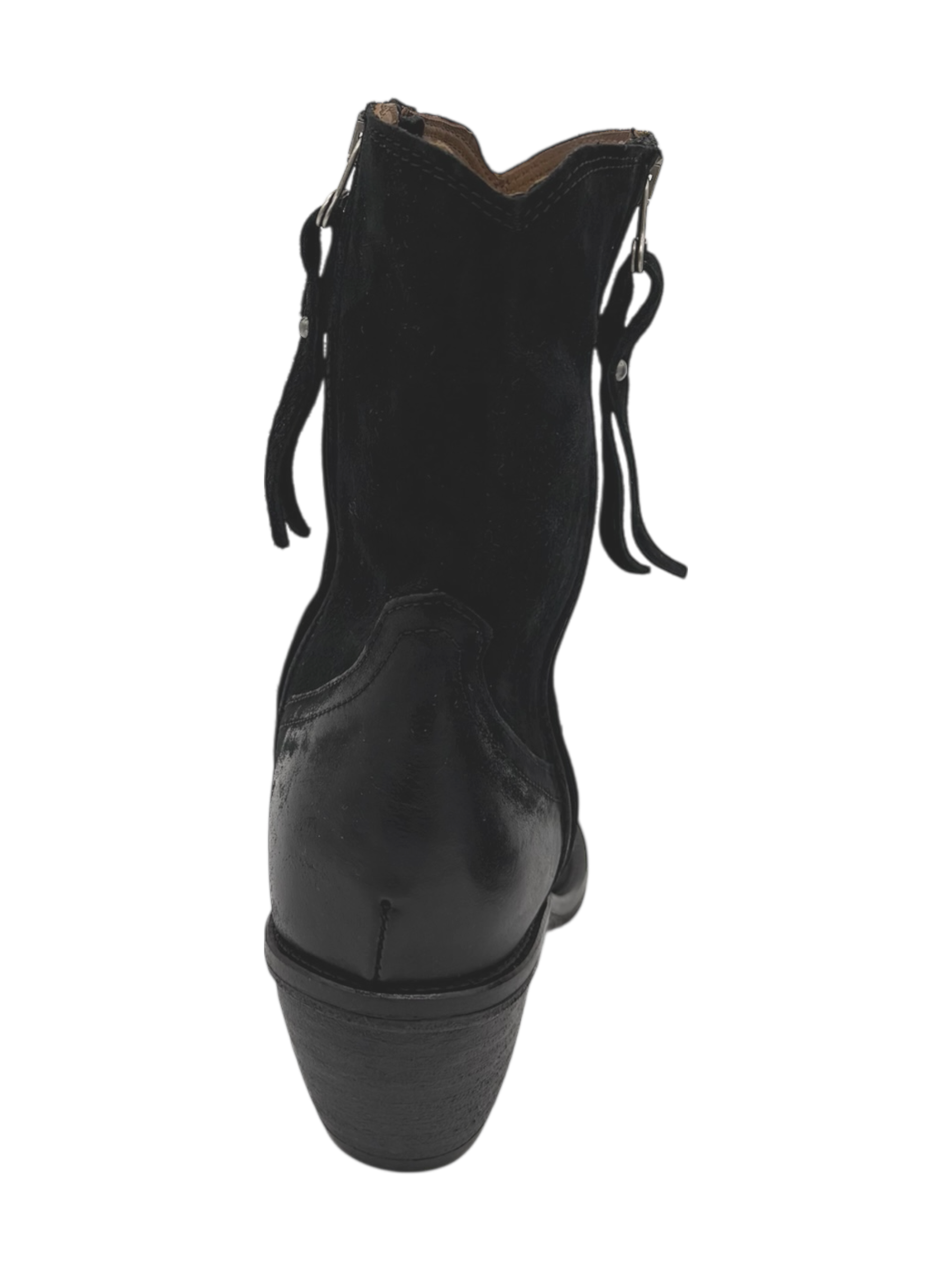 Stivaletto texano pelle donna AS98 Black - B84205 -