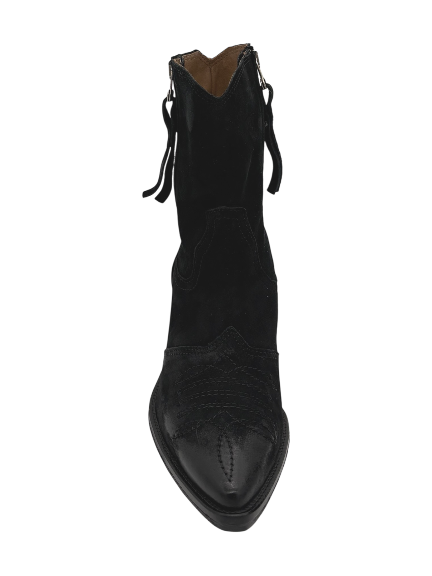 Stivaletto texano pelle donna AS98 Black - B84205 -