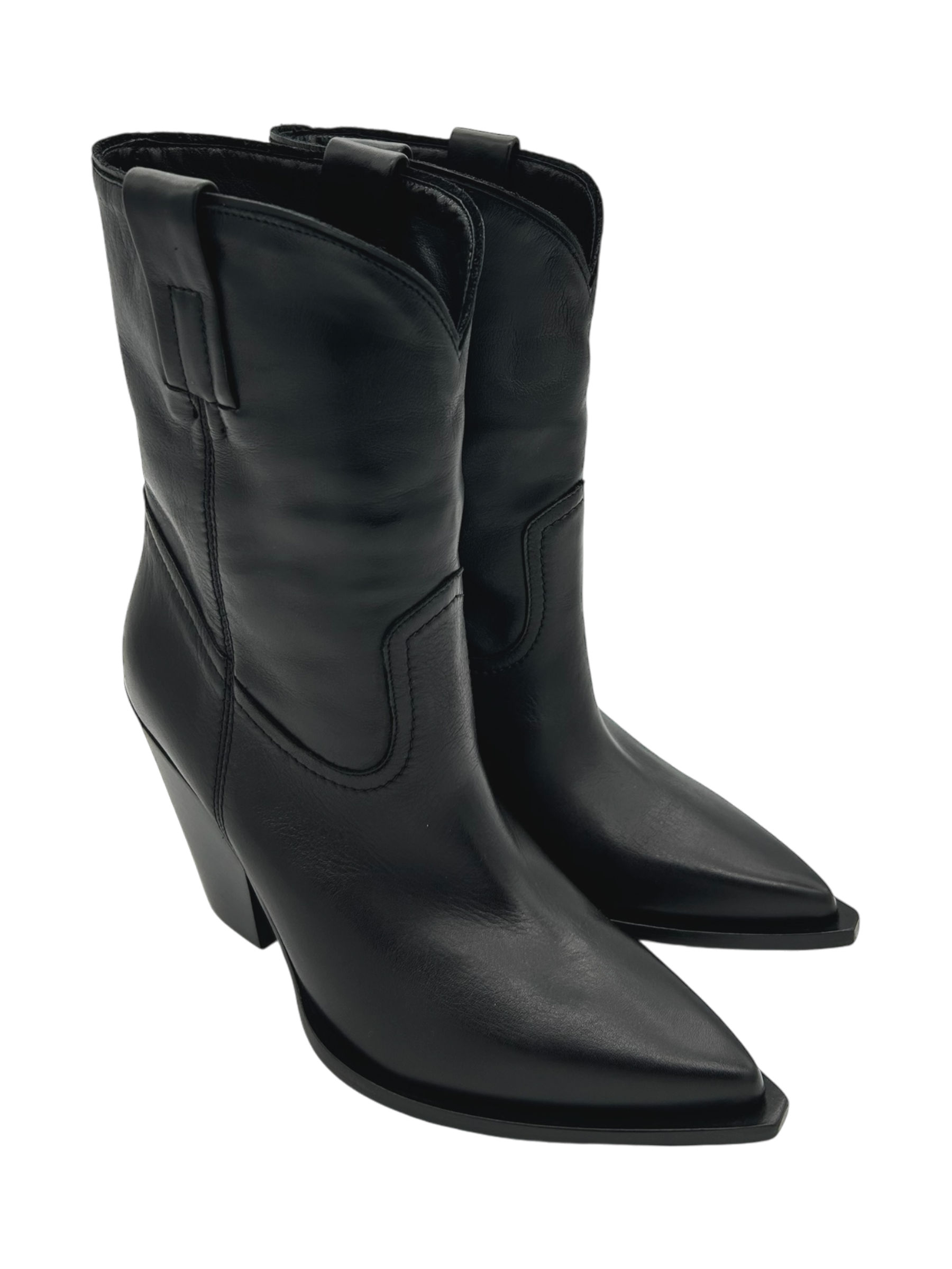 Stivaletto texano pelle donna ELENA IACHI Black - E3999 -