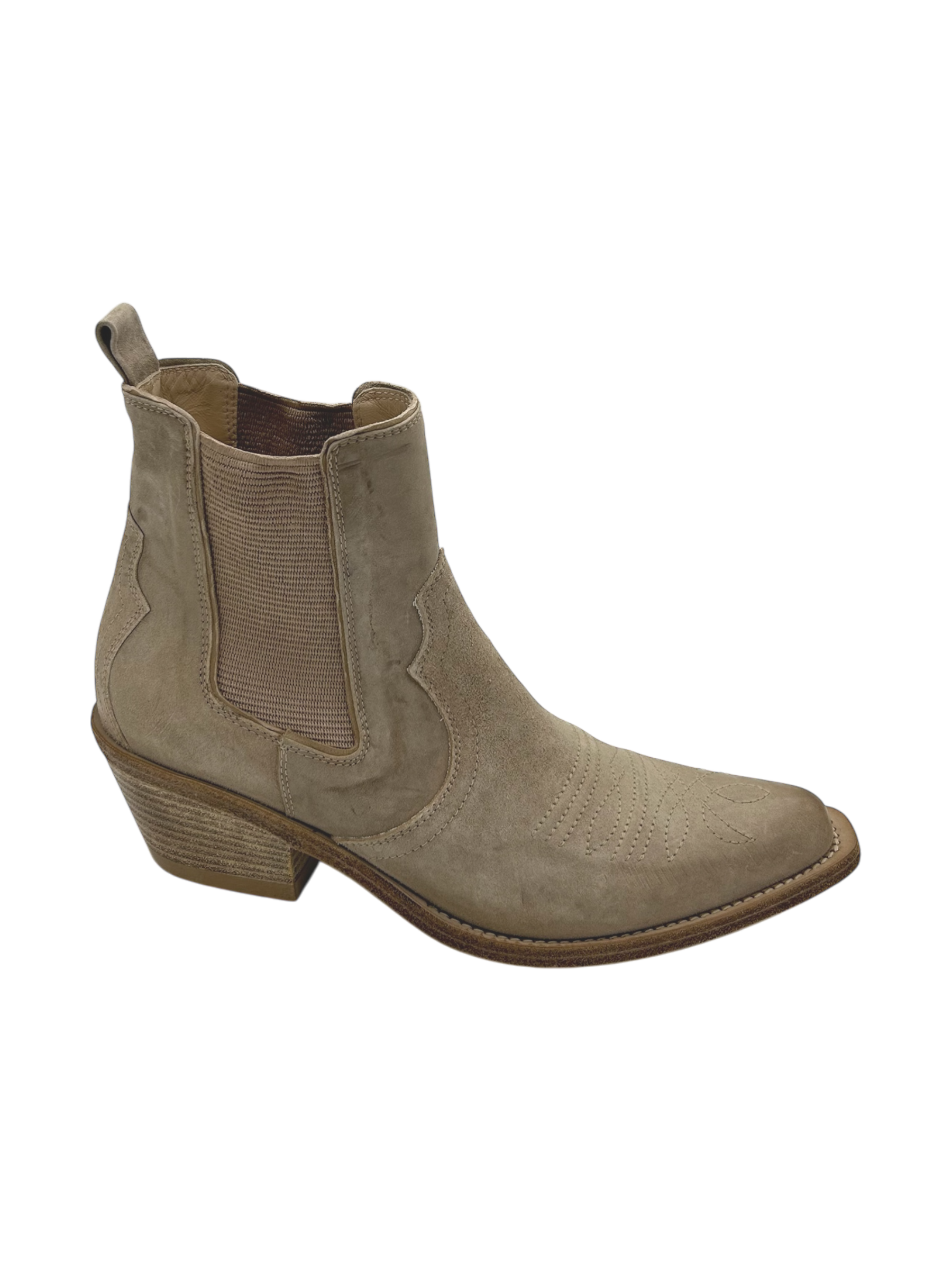 Stivaletto texano pelle donna FRU.IT Taupe  - 9136 -