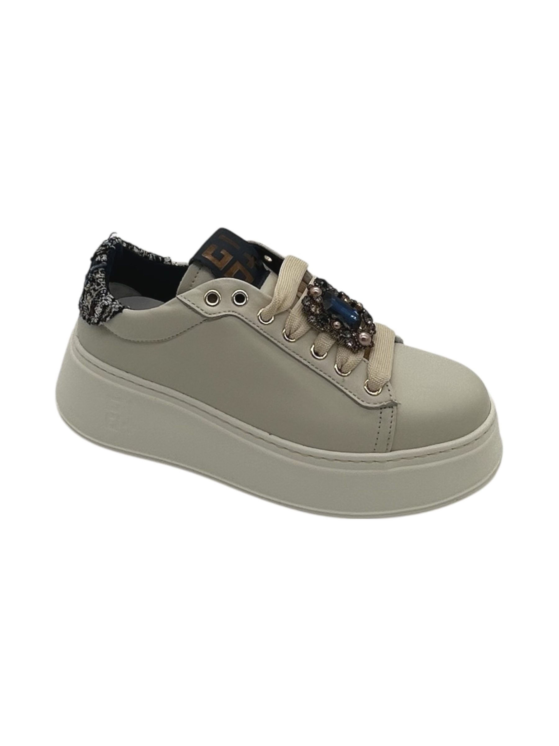 Sneakers pelle donna GIO+ Panna Chic - PIA 424 A -