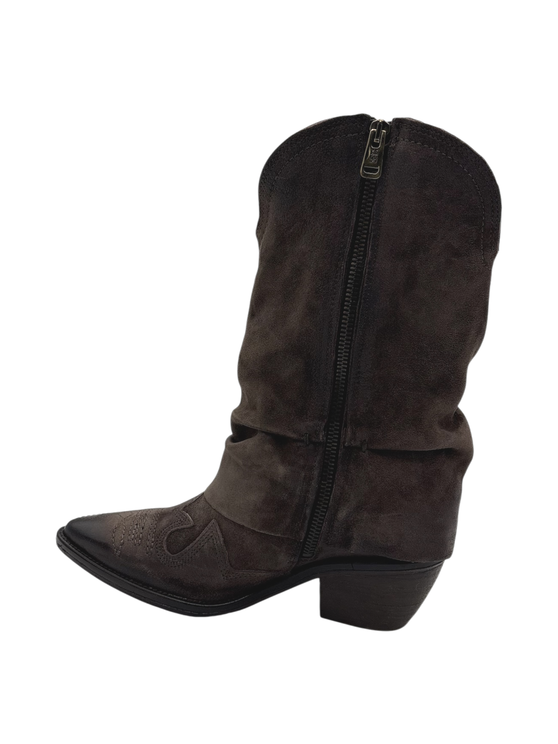 Texano Donna AS98 B84227 Pelle Ebano | Made in Italy