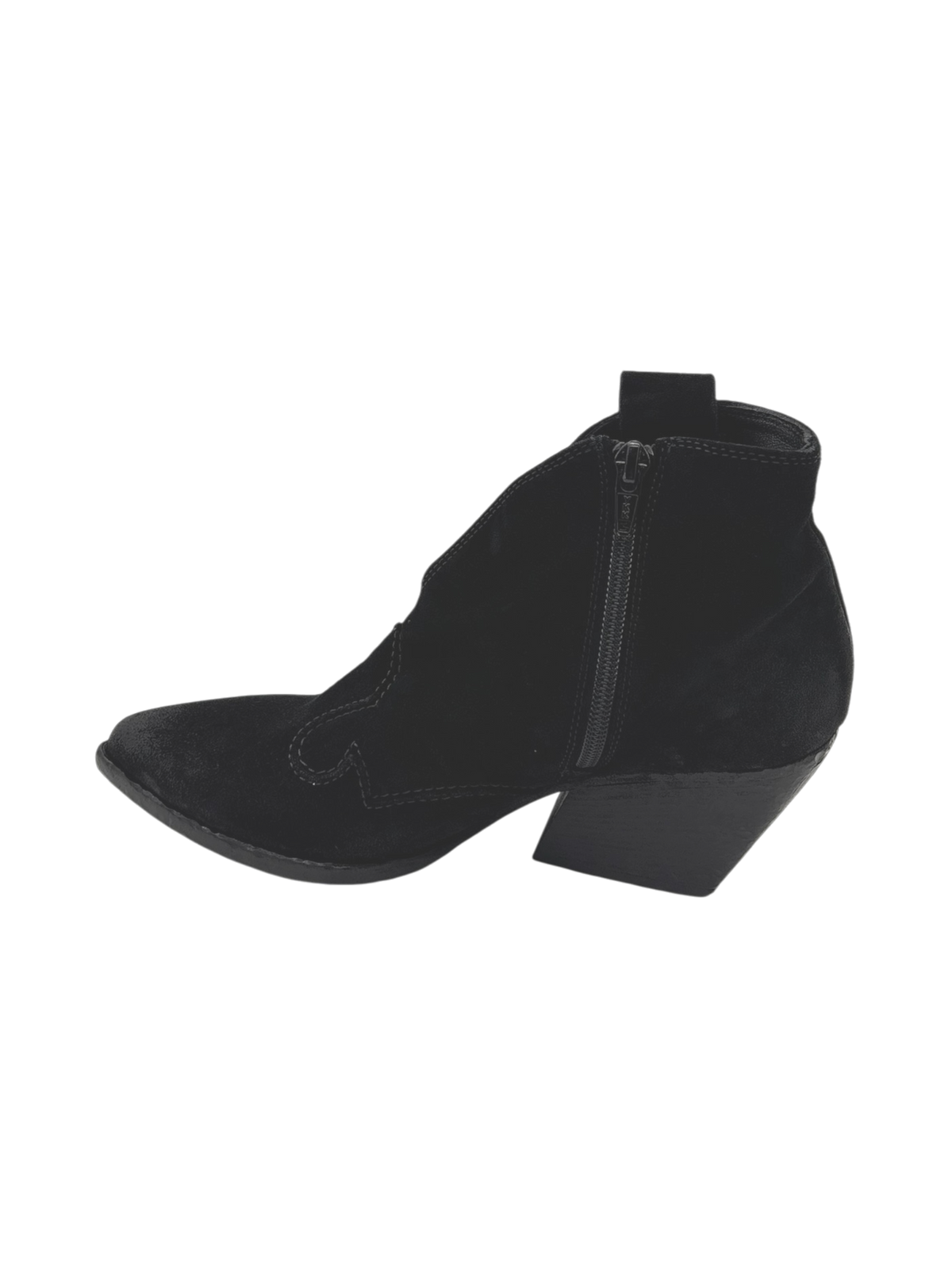 Tronchetto texano donna Elena Iachi E2004 Velour Nero