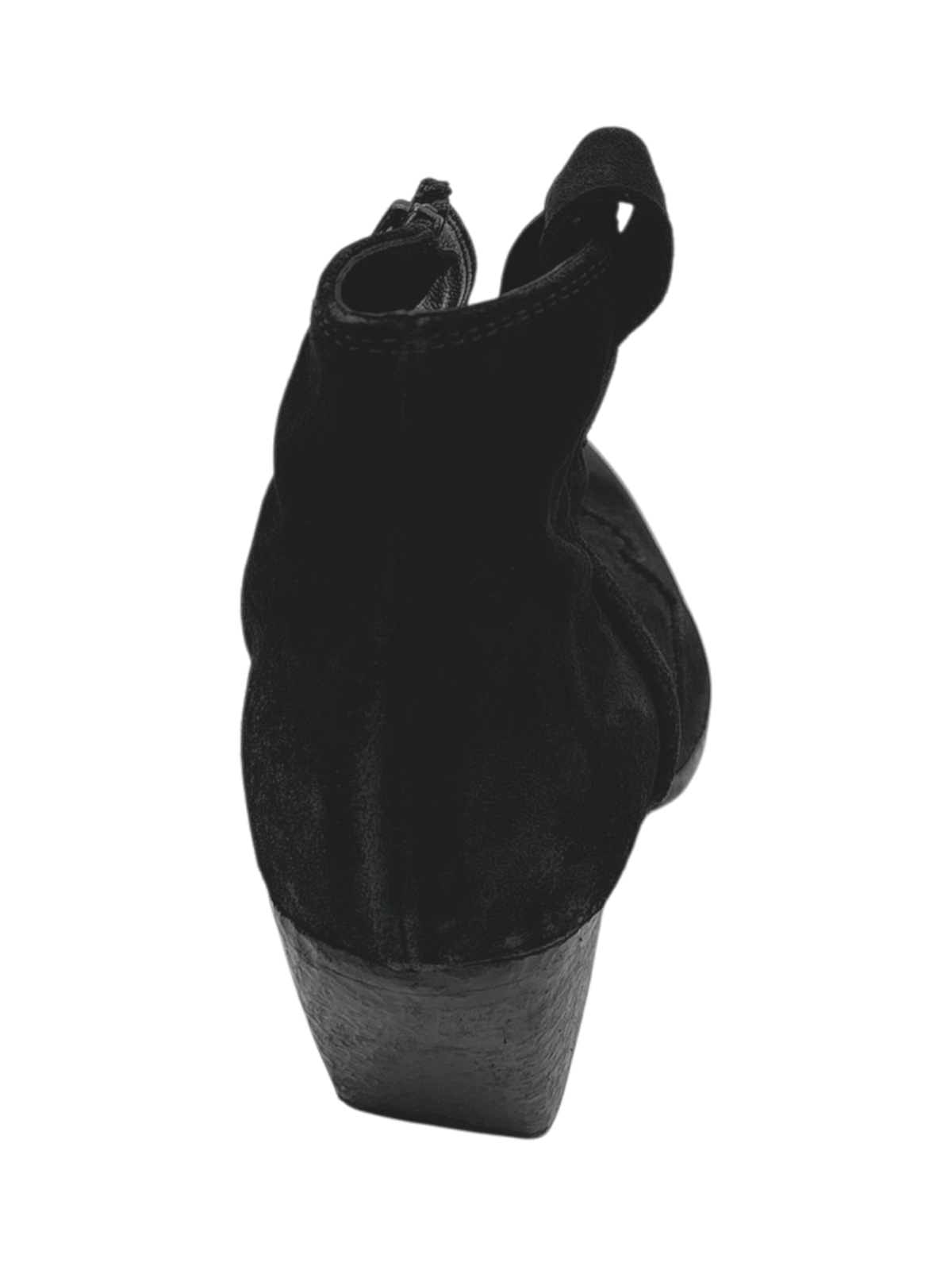 Tronchetto texano donna Elena Iachi E2004 Velour Nero