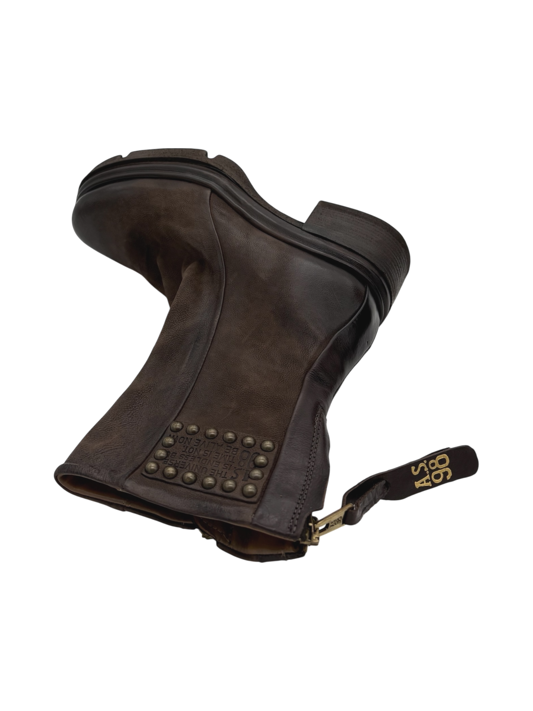 Stivaletto pelle donna AS98 Ebano - A89227-