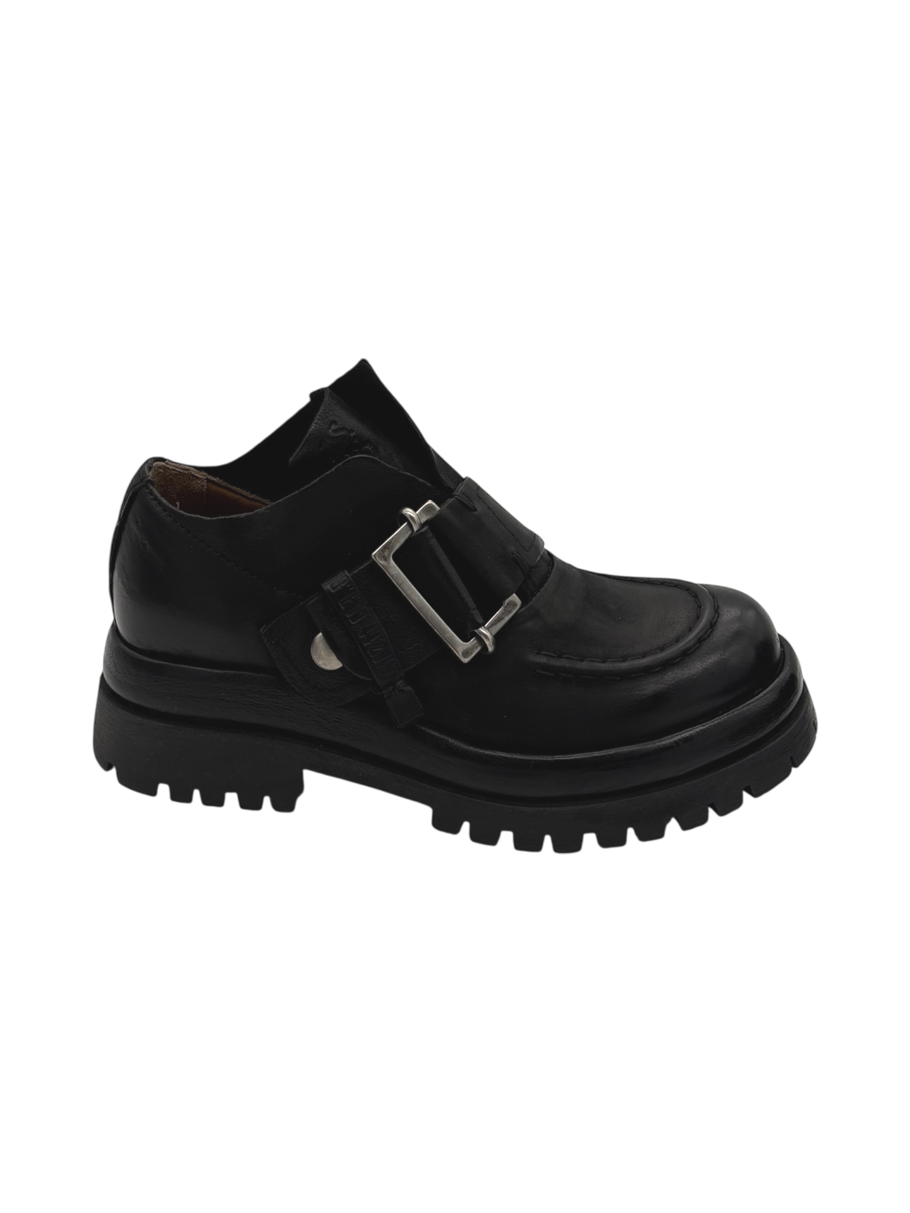 Scarpa pelle donna AS98 Nero - B51130 -