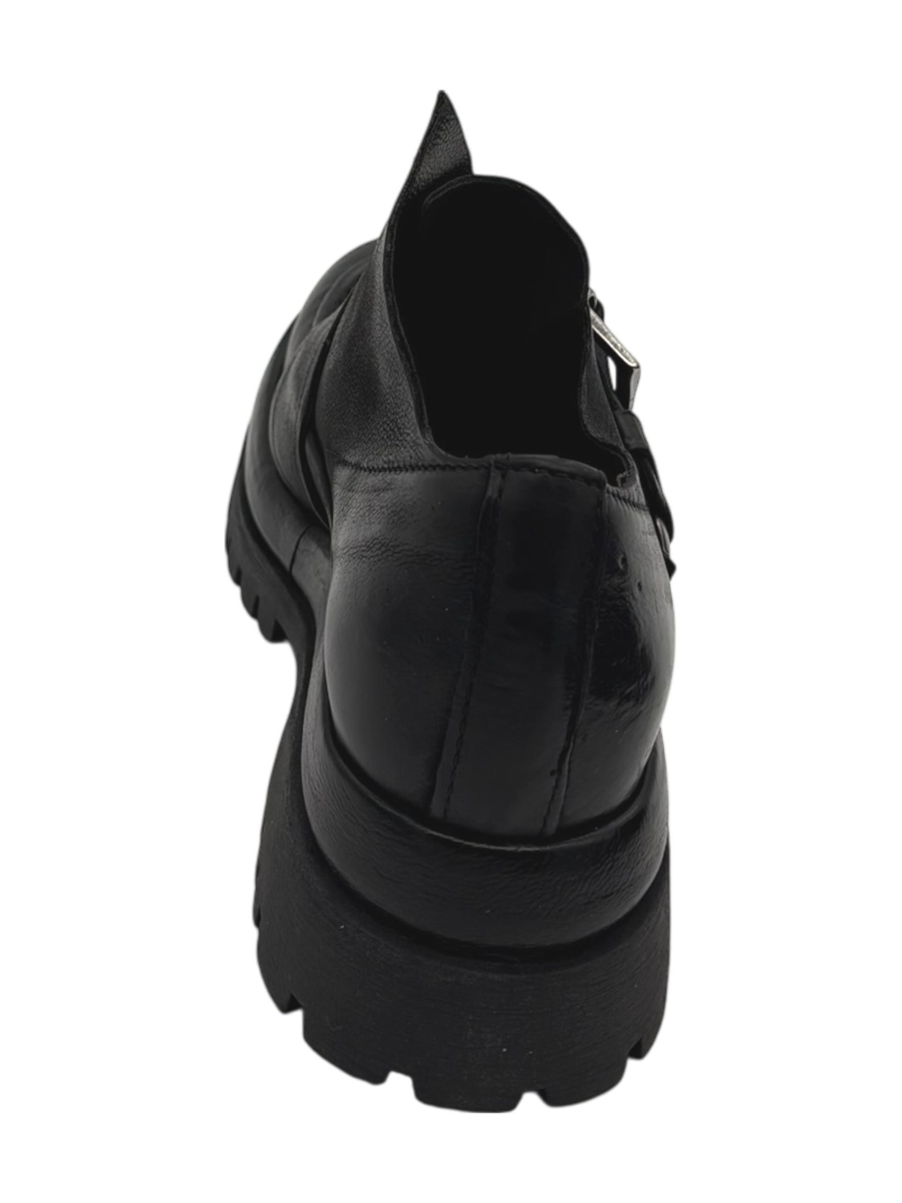 Scarpa pelle donna AS98 Nero - B51130 -