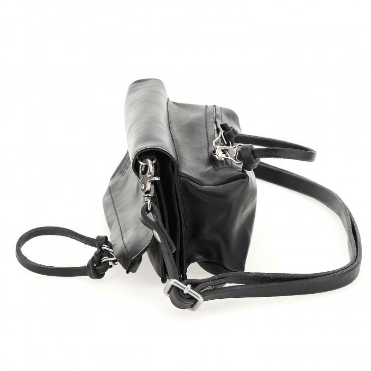 Tracolla pelle donna AS98 103001 nero