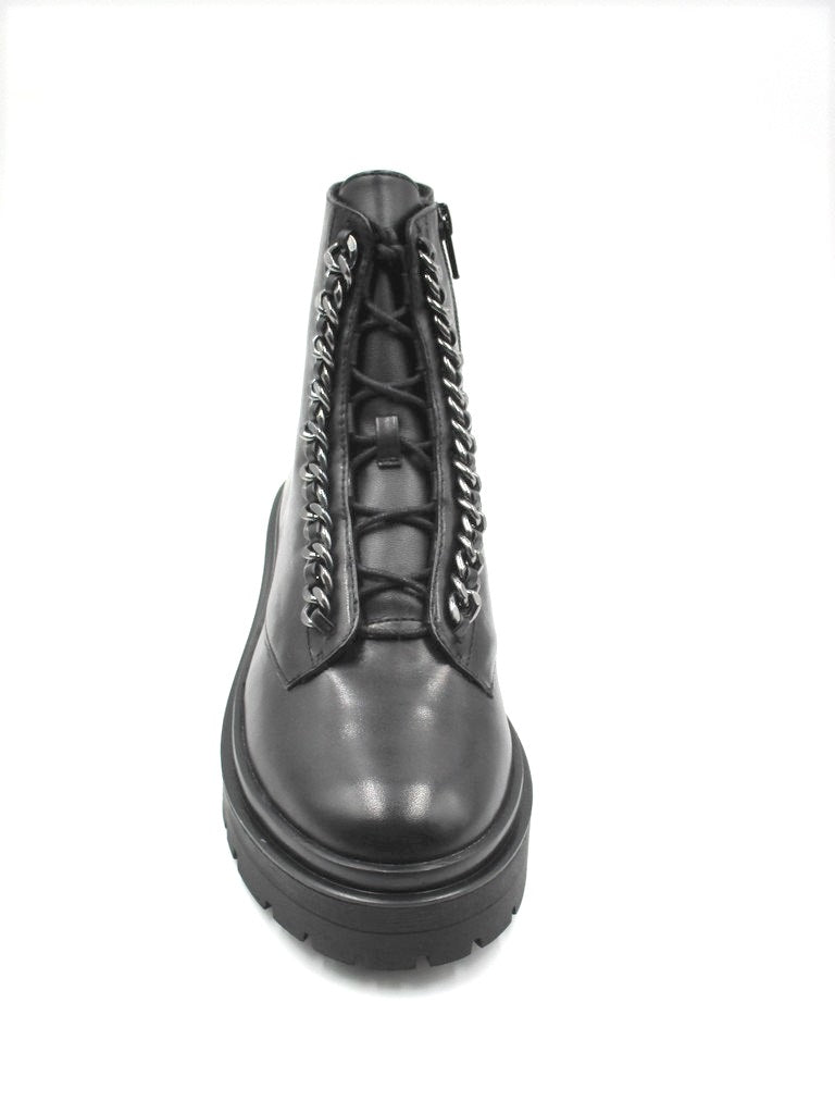 Anfibio pelle donna Apepazza Camelia nero