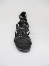 Sandalo pelle donna Apepazza Poppy Nero