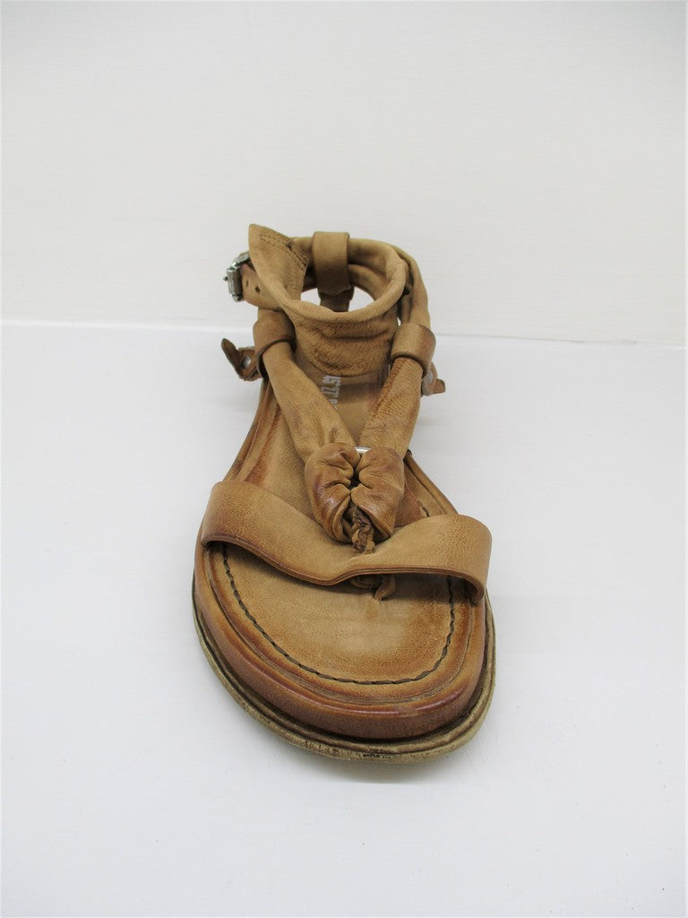 Sandalo pelle donna AS98 699013 cuoio