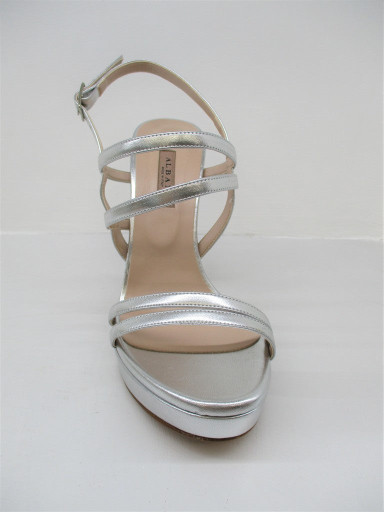 Sandalo pelle donna ALBANO 4002 argento