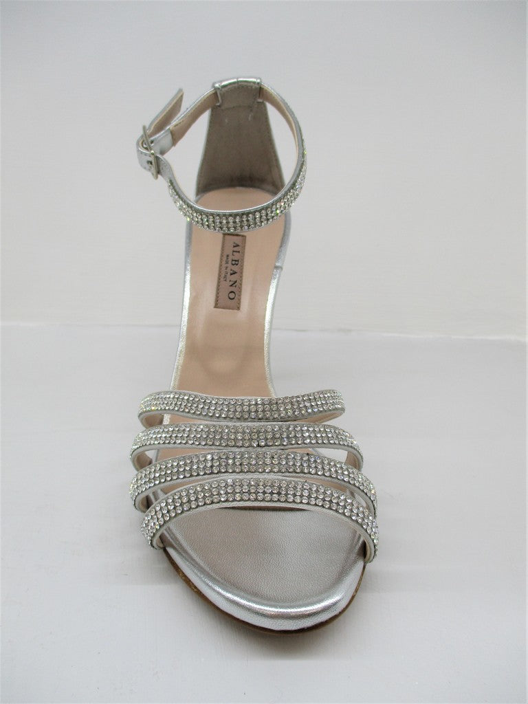 Sandalo pelle donna ALBANO 4009 argento