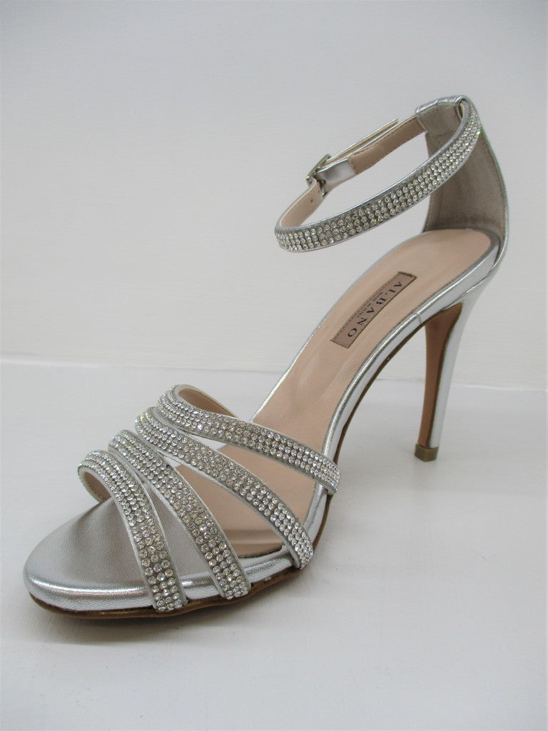 Sandalo pelle donna ALBANO 4009 argento
