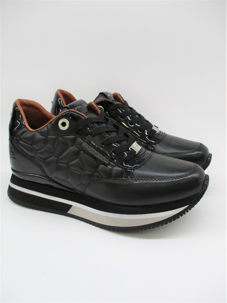 Sneaker in pelle donna APEPAZZA ROSEMERY nero