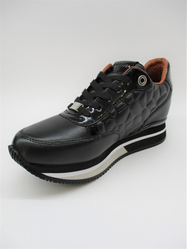 Sneaker in pelle donna APEPAZZA ROSEMERY nero