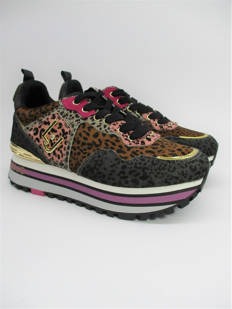 Sneaker pelle donna LIU JO BF0069PX072S1629 multicolor