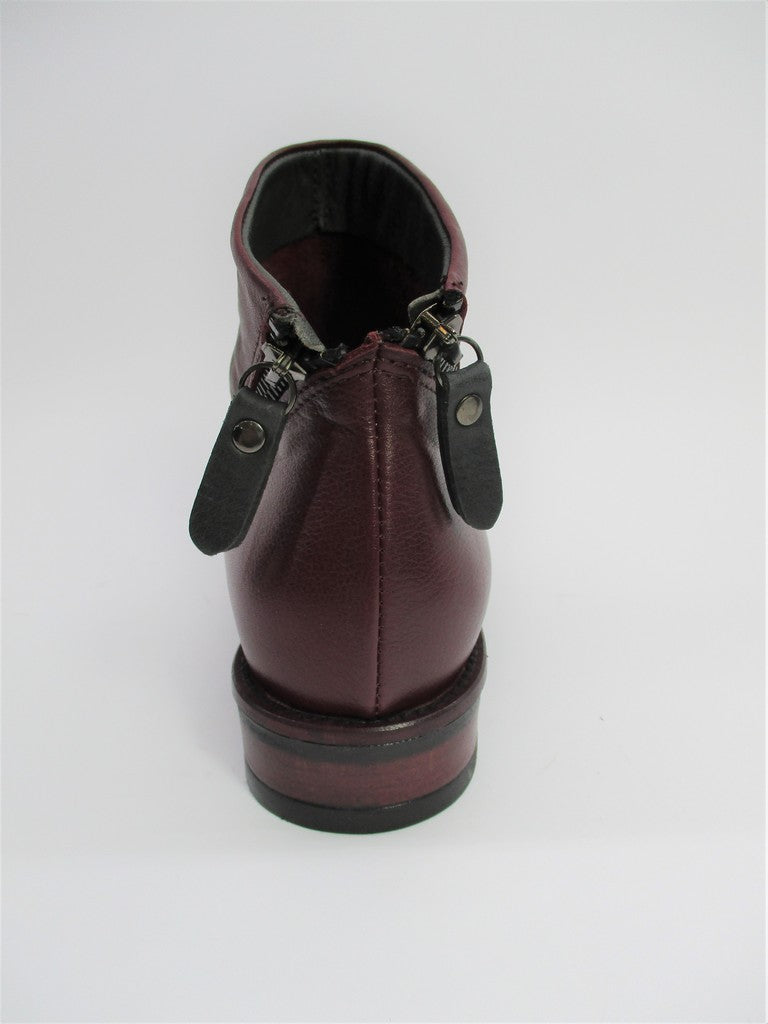 Tronchetto pelle donna LILIMILL 6856 magenta