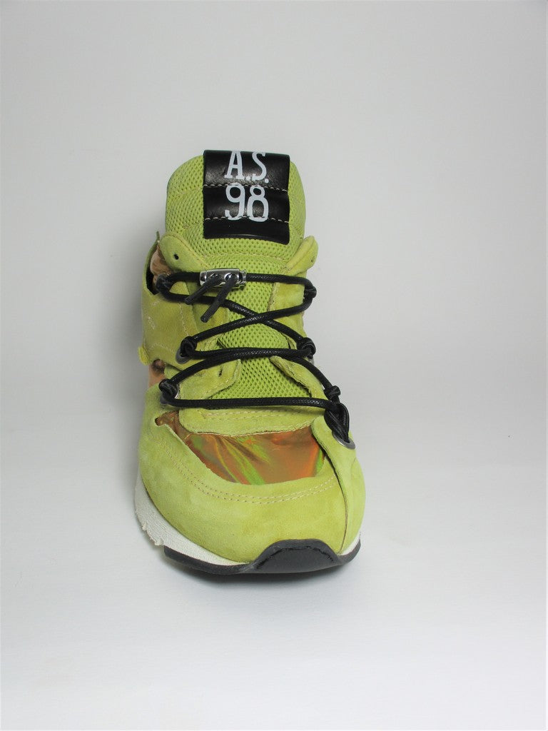 Sneaker pelle donna AS98 A13101 gialla