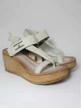 Zeppa pelle donna AS98 528070 bianca