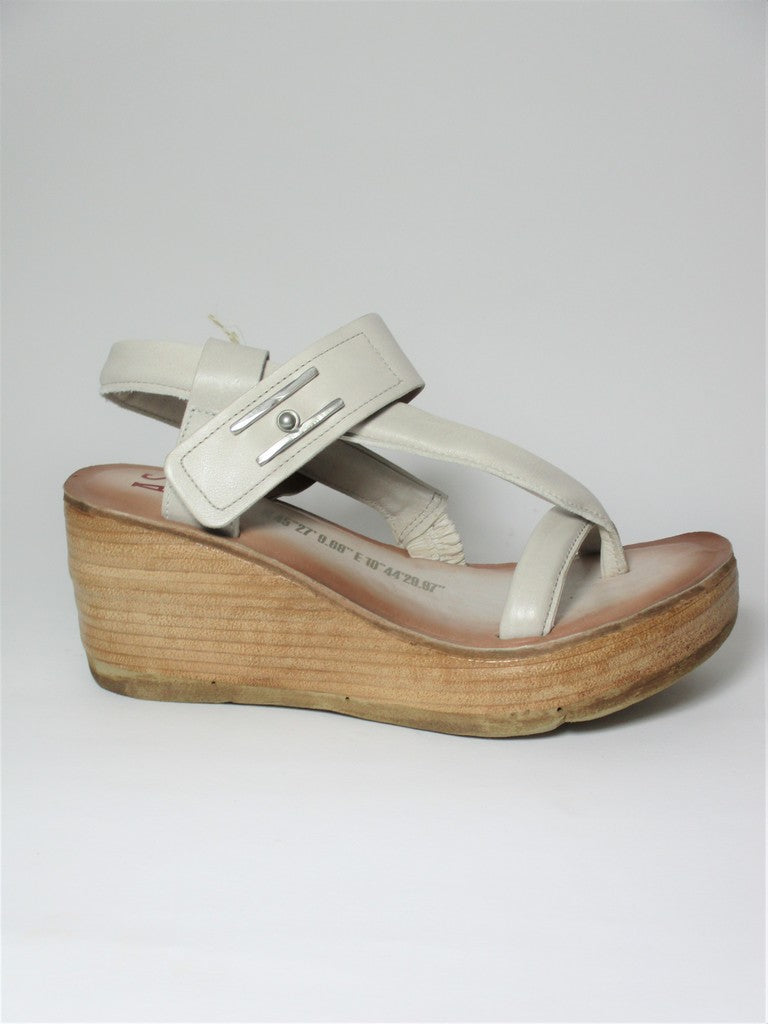 Zeppa pelle donna AS98 528070 bianca