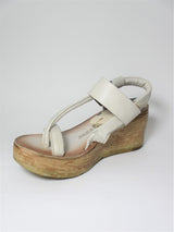 Zeppa pelle donna AS98 528070 bianca