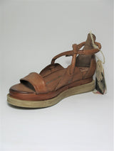 Zeppa pelle donna AS98 A15012 Cuoio