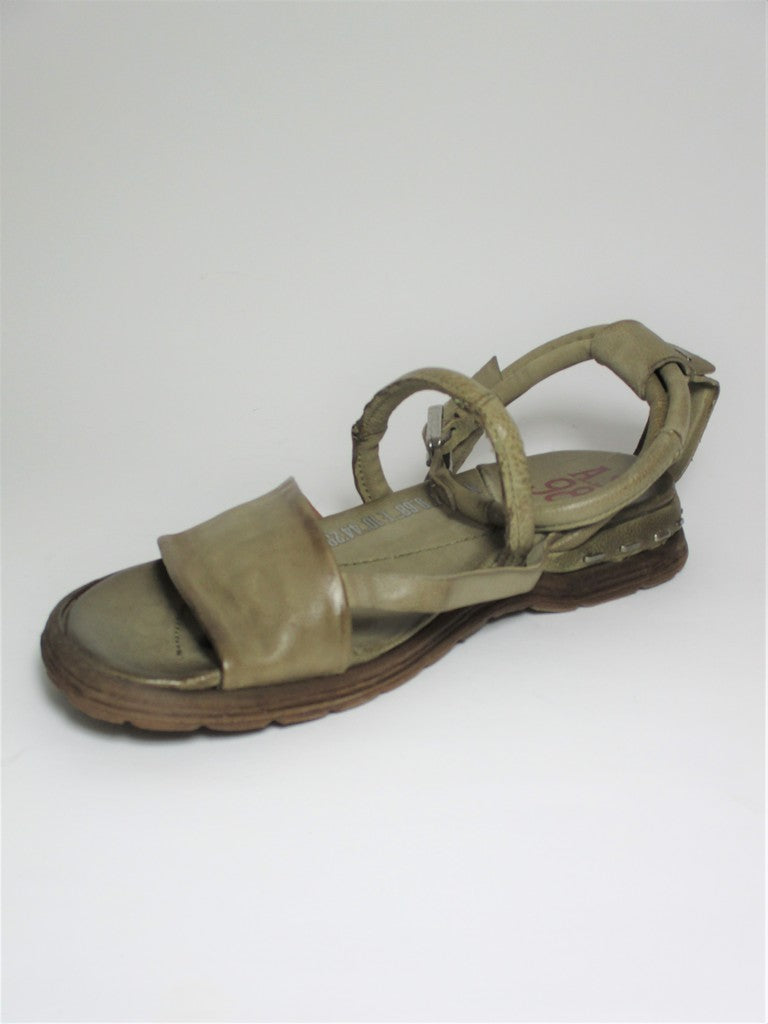 Sandalo pelle donna AS98 A46004 Verde