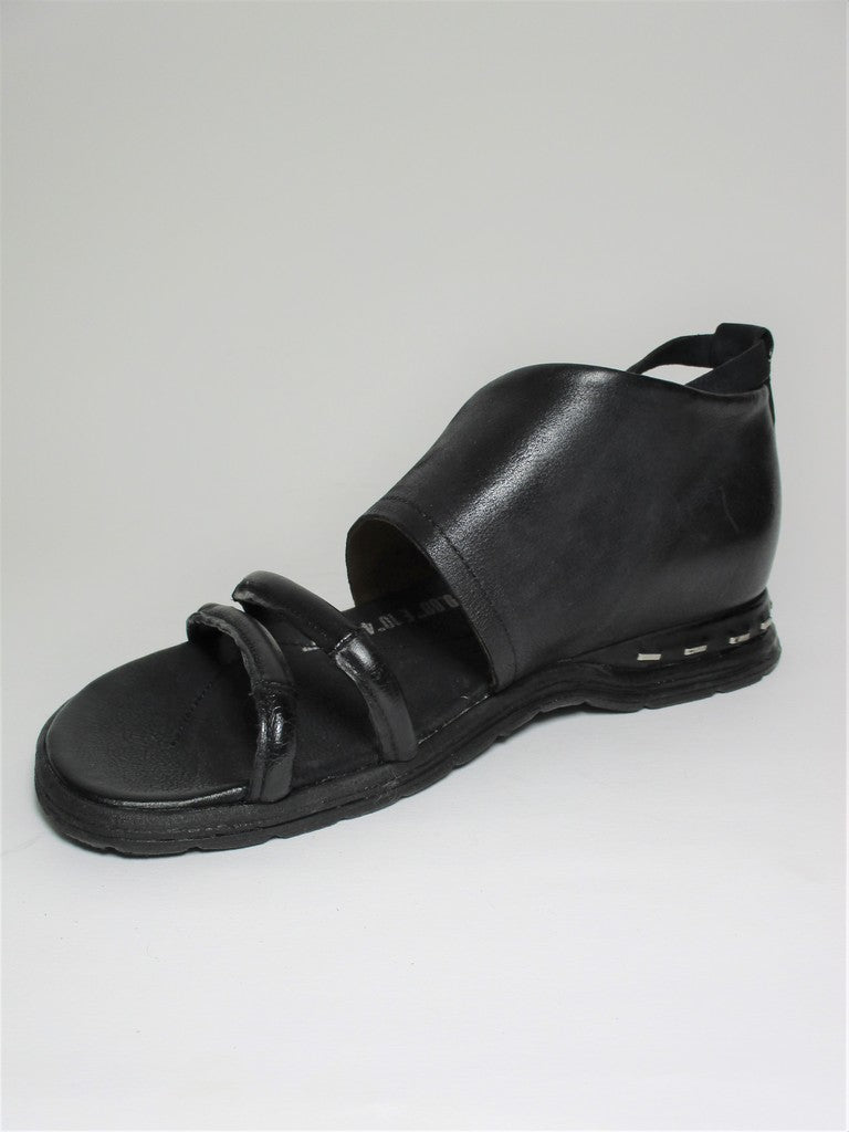 Sandalo pelle donna AS98 A46005 Nero