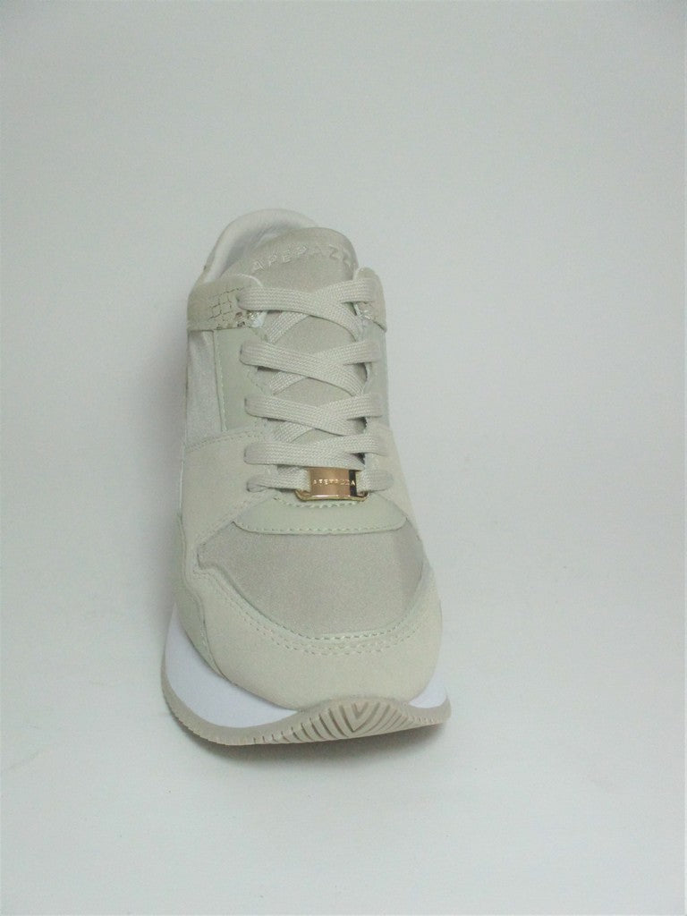 Sneaker pelle donna APEPAZZA HEDY taupe