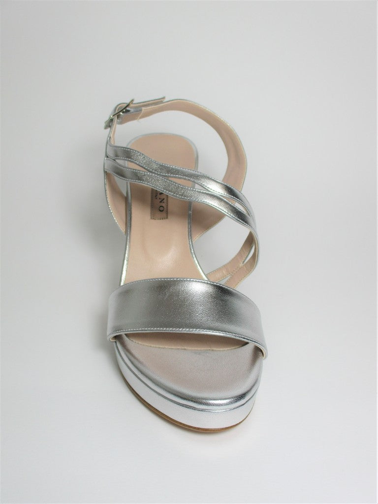Sandalo pelle donna ALBANO 4256 argento