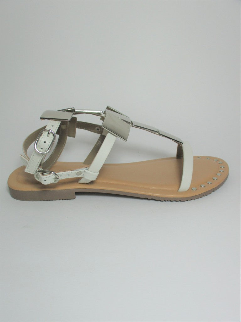 Sandalo pelle donna CAFèNOIR GL 1020 Bianco