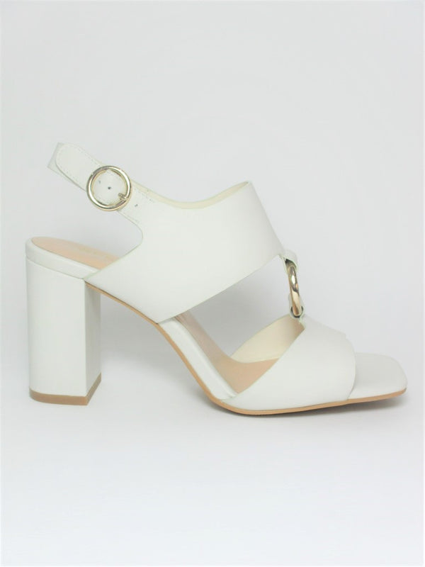 Sandalo pelle donna Apepazza Vera Bianco