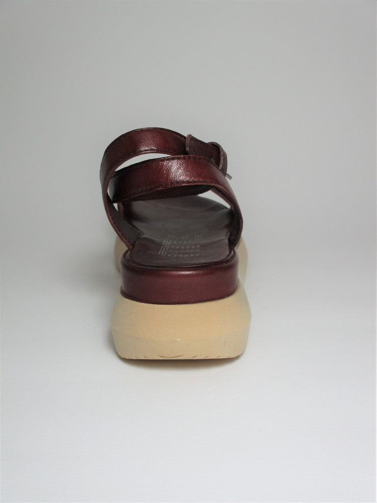 Sandalo zeppa pelle donna MJUS M38014 Brule