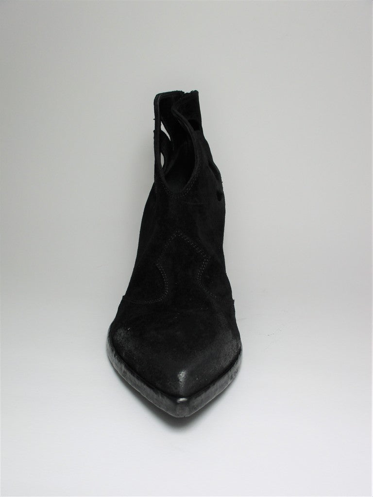 Tronchetto texano camoscio donna ELENA IACHI E2265 NERO